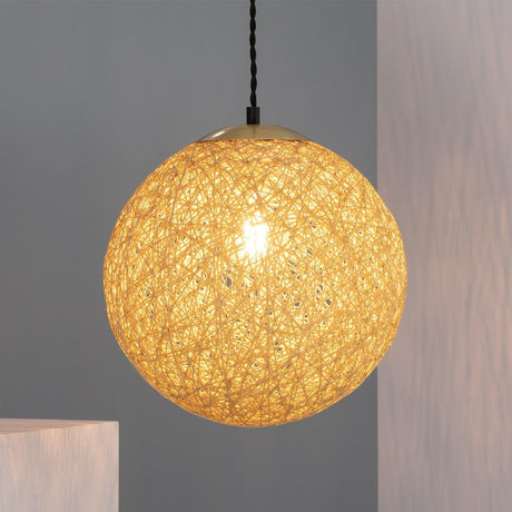 Gevlochten hanglamp modern rond e27 fitting led lamp