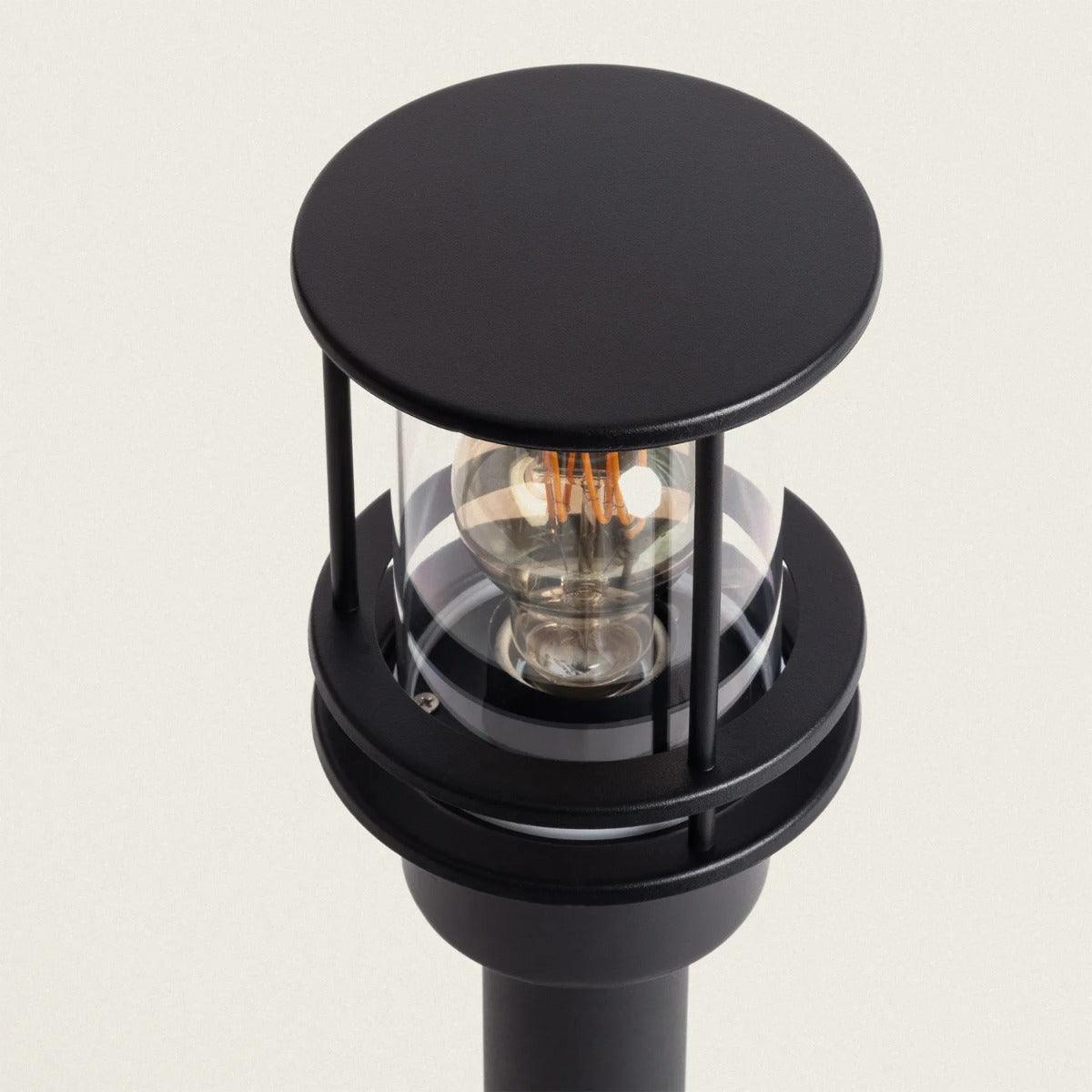 Staande zwarte tuinlamp met E27 fitting 'Winston'