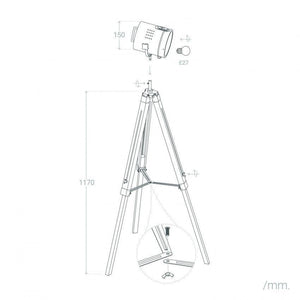 Industriele spot modern led lamp