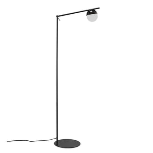 Grote verstelbare vloerlamp zwart met G9 fitting en schakelaar Nordlux Contina