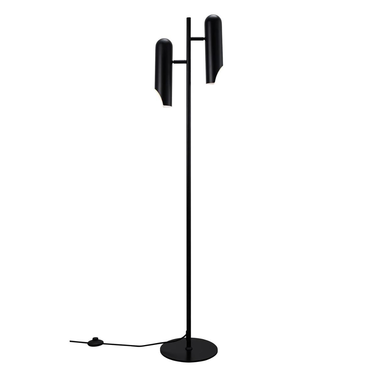 Vloerlamp zwart verstelbare kappen GU10 fitting Design For the People Rochelle