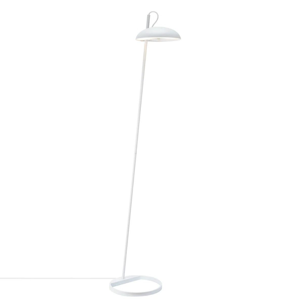 Witte vloerlamp met G9 fitting schakelaar 'Versale' DFTP - FOIR