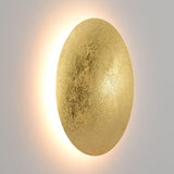 Gouden wandlamp rond groot