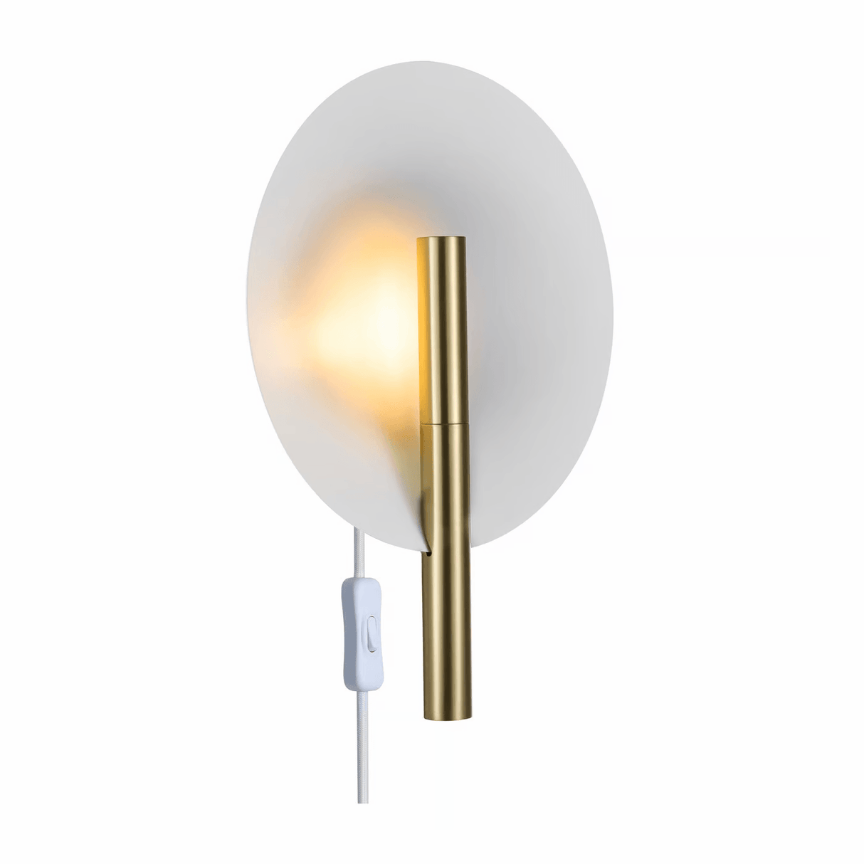 Wandlamp rond metaal goud wit G9 Furiko rond