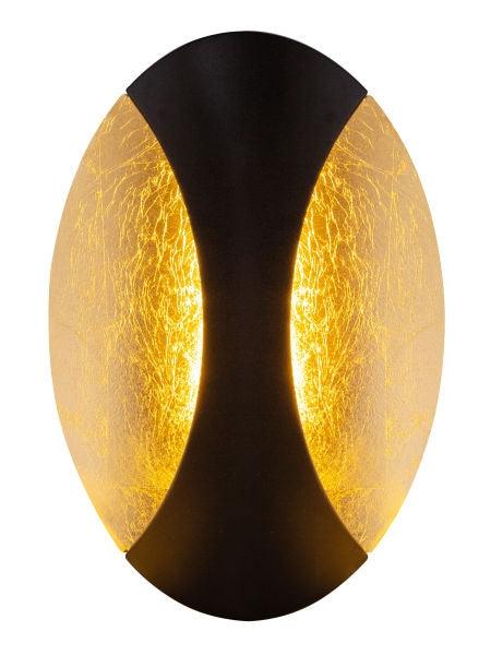 Led lamp modern zwart goud bladgoud