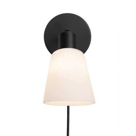 wandlamp wit klein voor naast het bed in de slaapkamer