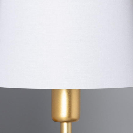 Wandlamp goud met stoffen kap e14 fitting 