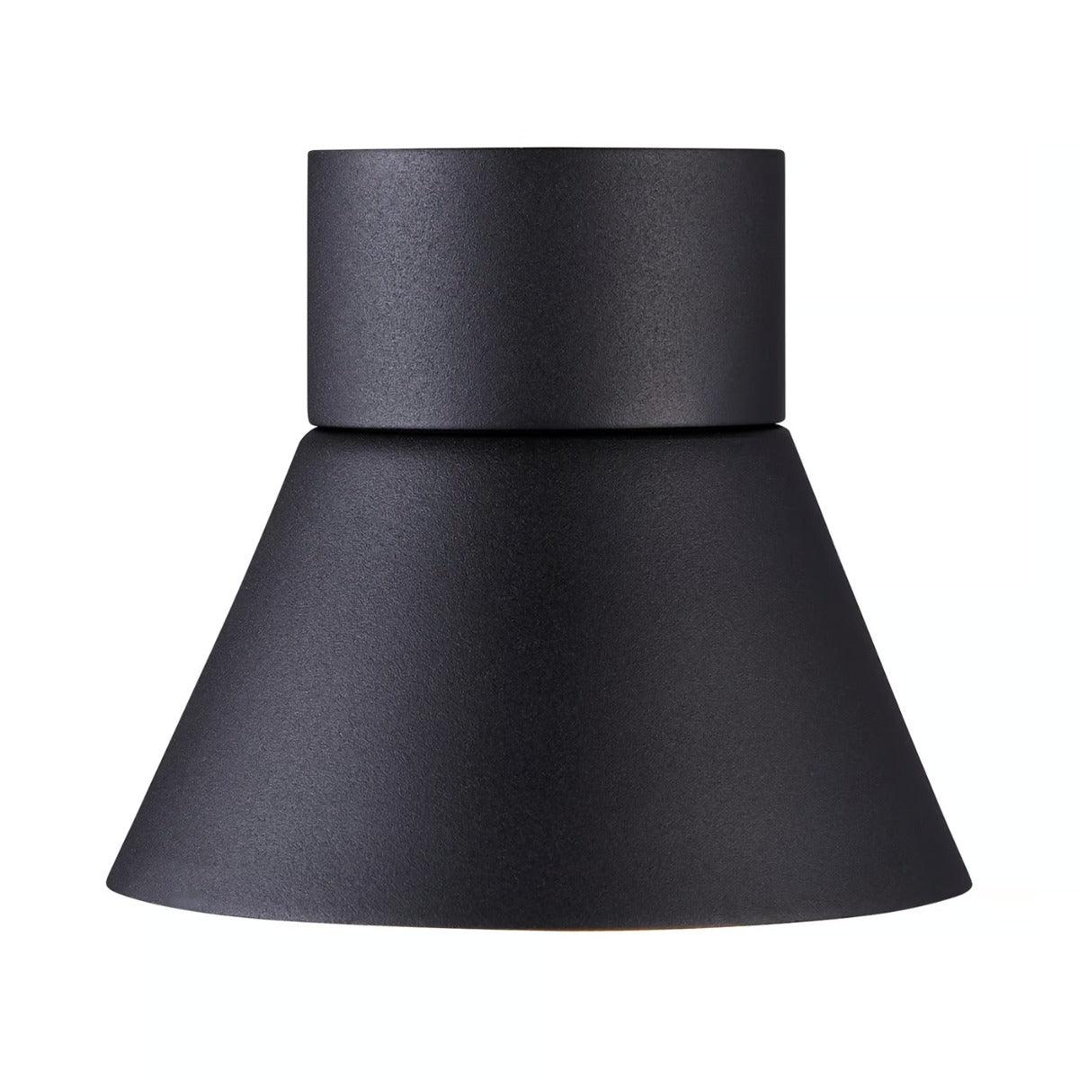 Zwarte gevelverlichting downlighter met GU10 fitting 'Nordlux Kyklop' 15 cm