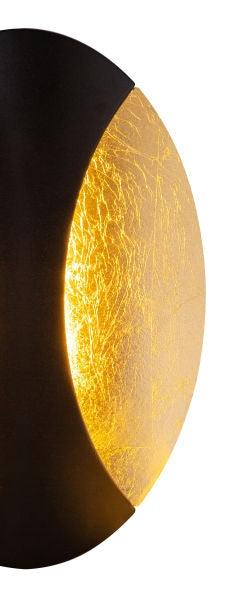 Led lamp zwart goud led warm wit 