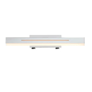 Badlamerlamp 2 standen boven spiegel badkamer chrome met LED & Moodmaker 'Otis 40' - FOIR