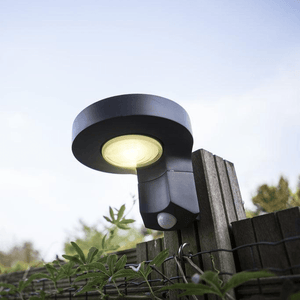 Solar downlight Buitenlamp zwart solar Lutec 'Diso' downlighter led lamp 4000k - FOIR