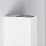 Wandlamp 'Milano' GU10  wit industrieel up- downlighter IP54 150mm