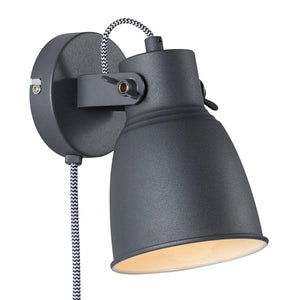 wandlamp antraciet metaal adrian nordlux 2042362 