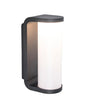 Buitenlamp zwart rond led lamp warm wit