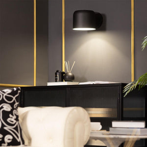 Wandlamp leeslamp zwart e27 fitting modern 