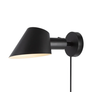 Wandlamp zwart stekker schakelaar 'Stay' bedlamp - FOIR