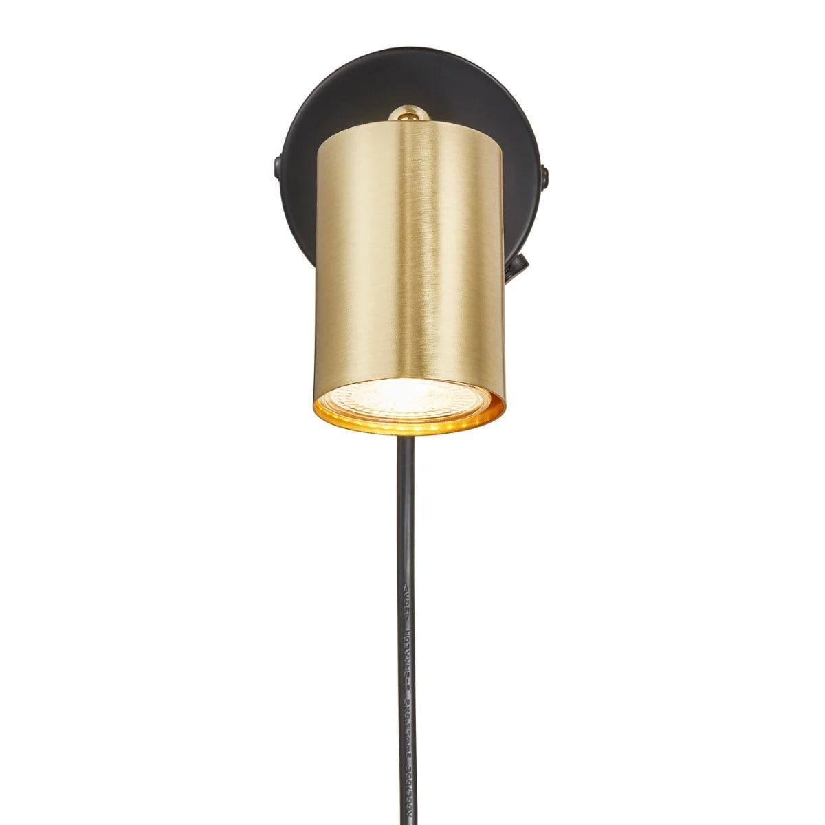 2113251035 5704924011610 2276988 zwart messing gu10 fitting explore nordlux leeslamp 