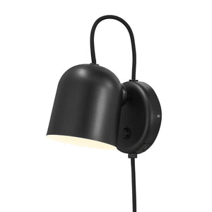 Wandlamp zwart nordlux angle verstelbaar stekker