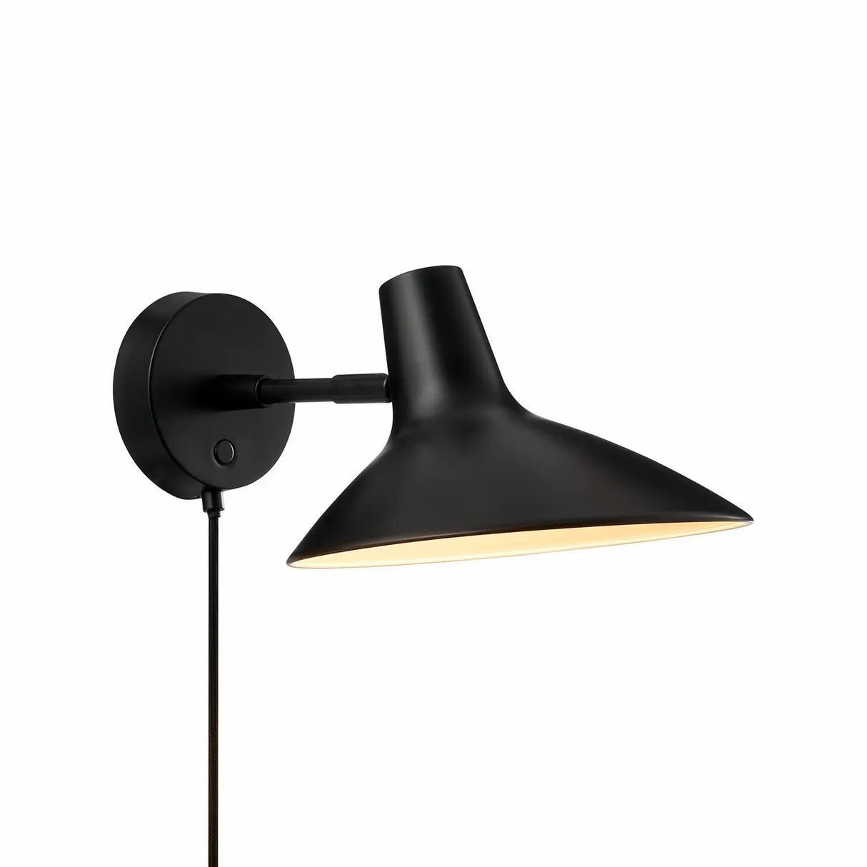 Wandlamp zwart bedlamp 'Darci' e14 fitting verstelbaar - FOIR