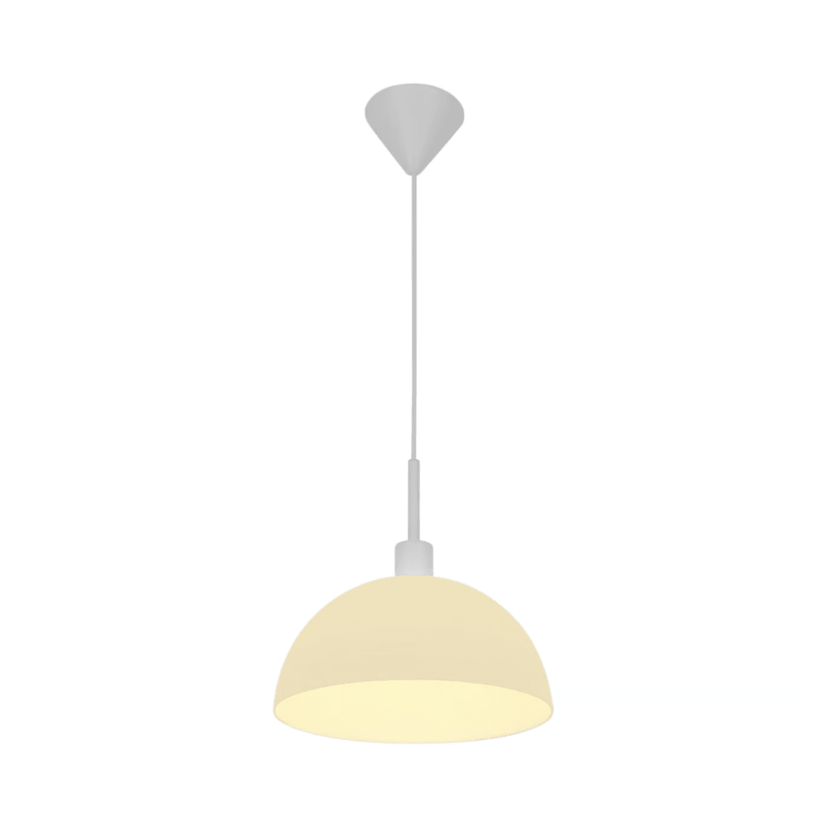 Hanglamp eettafel wit met opaalglazen kap E27 fitting Ellen 30 cm