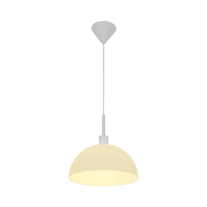 Hanglamp eettafel wit met opaalglazen kap E27 fitting Ellen 30 cm - FOIR