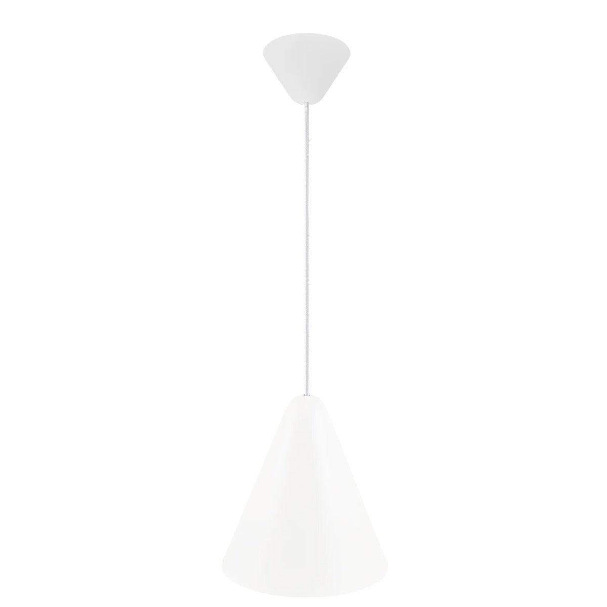 Hanglamp wit design 'Nono' metaal driehoek 235mm DFTP - FOIR