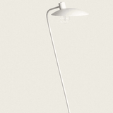 Minimalistische vloerlamp wit met E27 fitting en schakelaar 'Sebastiaan'