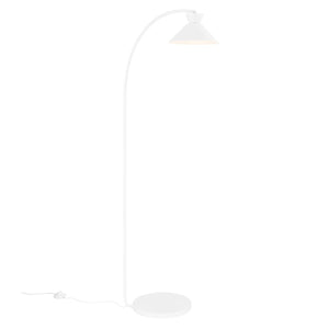 Grote witte vloerlamp met vloerschakelaar en E27 fitting Nordlux Dial