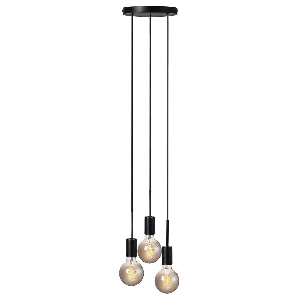 'Nordlux paco' hanglamp zwart 3 E27 fittingen - FOIR