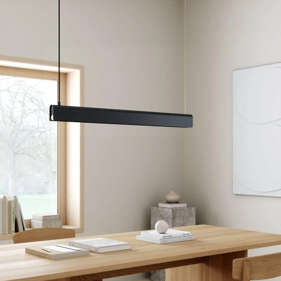 Brede zwarte LED hanglamp Design For The People 'Beau'