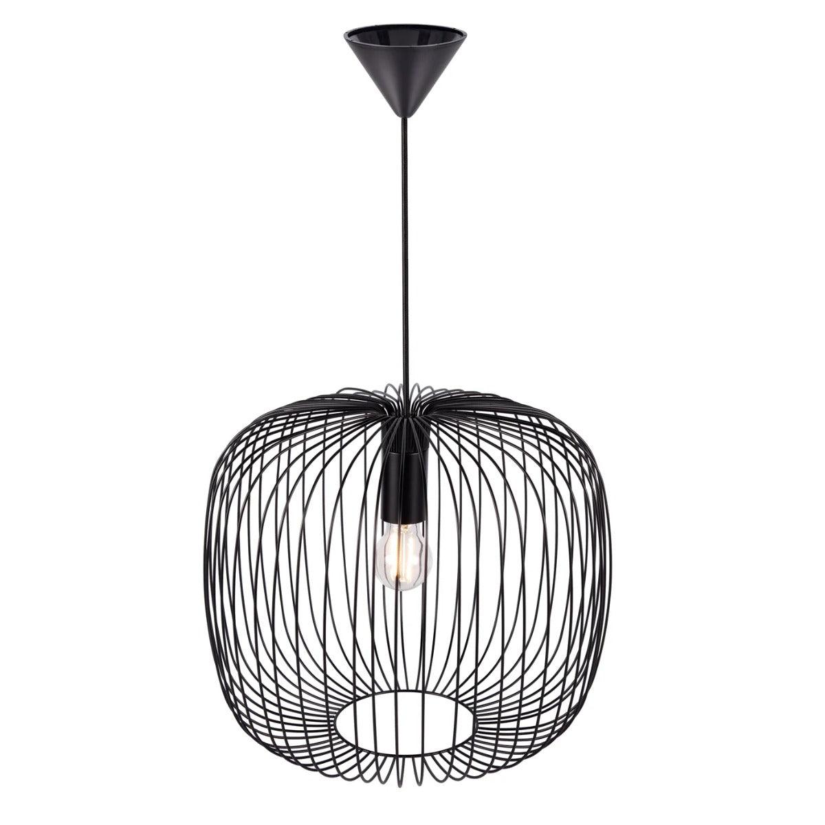 Hanglamp zwart kooi Nordlux beroni 40 met E27 fitting 2213313003 - FOIR