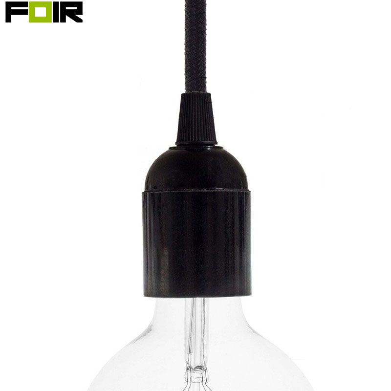 West Conciërge Vervoer Zwarte fitting lamp E27 Bakeliet zwart glad Zwart Lamp