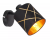 Wandlamp met zwart gouden kap E27 fitting globo lighting 15431-1 bemmo 9007371414796 