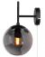 Boyle wandlampje zwart e27 fitting schakelaar by rydens design metaal smokeglas 