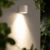 Wandlamp buiten wit 'Milano' gu10 ovaal downlighter gevelverlichting 