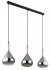 Hanglamp eettafel 3 kappen smokeglas e27 fitting globo lighting geeky 15542-3 9007371452354 