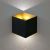 LED wandlamp zwart goud ingebouwde LED lichtbron modern 