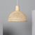 Rotan hanglamp gevlochten handgemaakt e27 fitting design wit bruin 