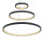 Hanglamp zwarte ringen modern LED globo lighting 67192-57B 9007371407989 