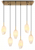 Hanglamp opaalglazen kappen e14 fitting messing globo lighting barclay 15787-6H 9007371448111 