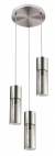 Hanglamp nikkel smokeglas 3 kappen globo lighting modern minimalistisch design 21000-3HN 9007371412686