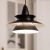 retro hanglamp zwart metaal led lamp rond 335mm