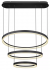 Hanglamp globo lighting 3 ringen led met rgb plafondplaat designverlichting boven eettafel woonkamer kookeiland hal 