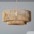 Hanglamp open design met e27 fitting rond bruin handgemaakt 