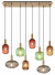 Normy hanglamp glazen kappen en messing e27 fittingen globo lighting designverlichtign voor boven eettafel
15469-8H 9007371443697 
