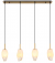 Hanglamp messing opaalglas met e14 fittingen globo lighting 15787-4H 9007371445110 