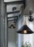 Hanglamp metaal 'Lenius' zwart industrieel E27 fitting op FOIR.nl