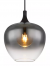 Hanglamp smokeglas zwart e27 fitting modern