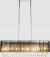 Hanglamp grote zijde kap glaskristallen g9 lichtbronnen globo lighting bagana 15095H2 9007371358267
