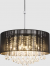 hanglamp zijde en glaskristallen modern globo bagana 15095H 